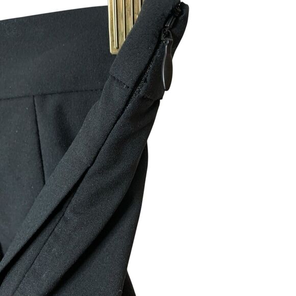 NWT Uniqlo Flared Pleated Midi Skirt Black Women's High Waisted Pockets Sz Large - Picture 14 of 16